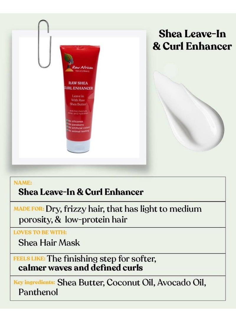 Raw African  Raw Shea Curl Enhancer Leave In 250 MG (Packaging may vary)