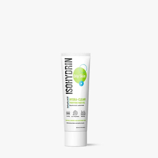 ISOHYDRIN HYDRA-CLEAR PURIFYING FACE GEL ACNE PRONE SKIN CARE 50ML