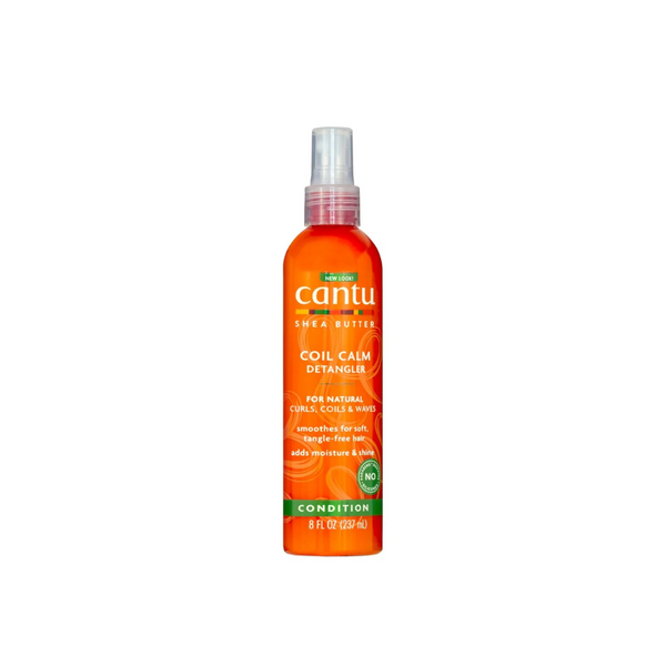 Cantu Coil Calm Detangler بخاخ زبدة الشيا للشعر الطبيعي 237 مل