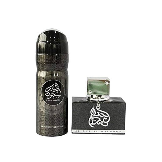 طقم هدية عطر لطافة الدر المكنون للرجال - او دو بارفان