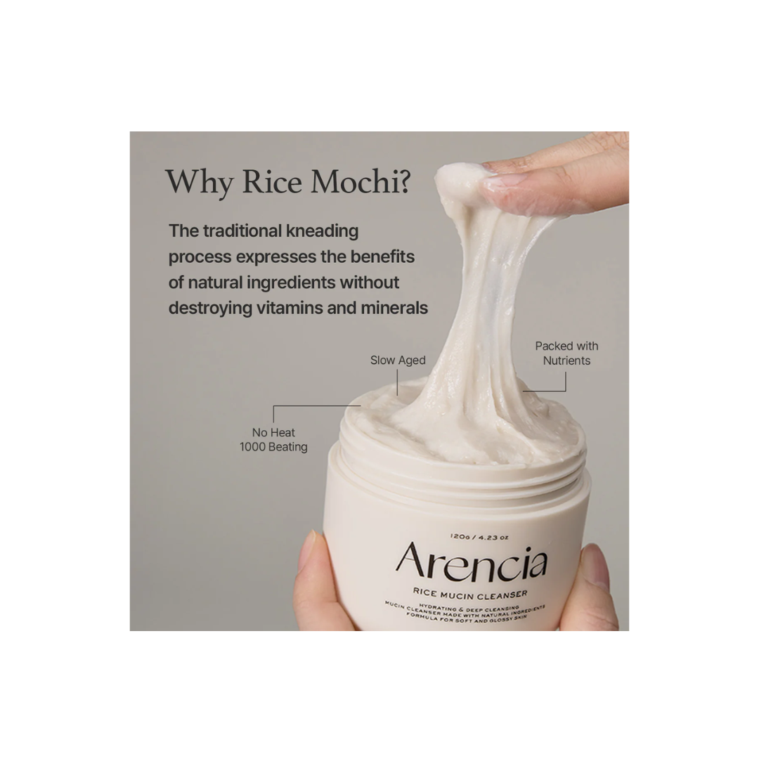 منظف الوجه بمستخلص الأرز والميوسين من Arencia