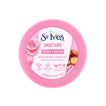 St. Ives Smoothing Body Cream Rose Water & Argan Oil