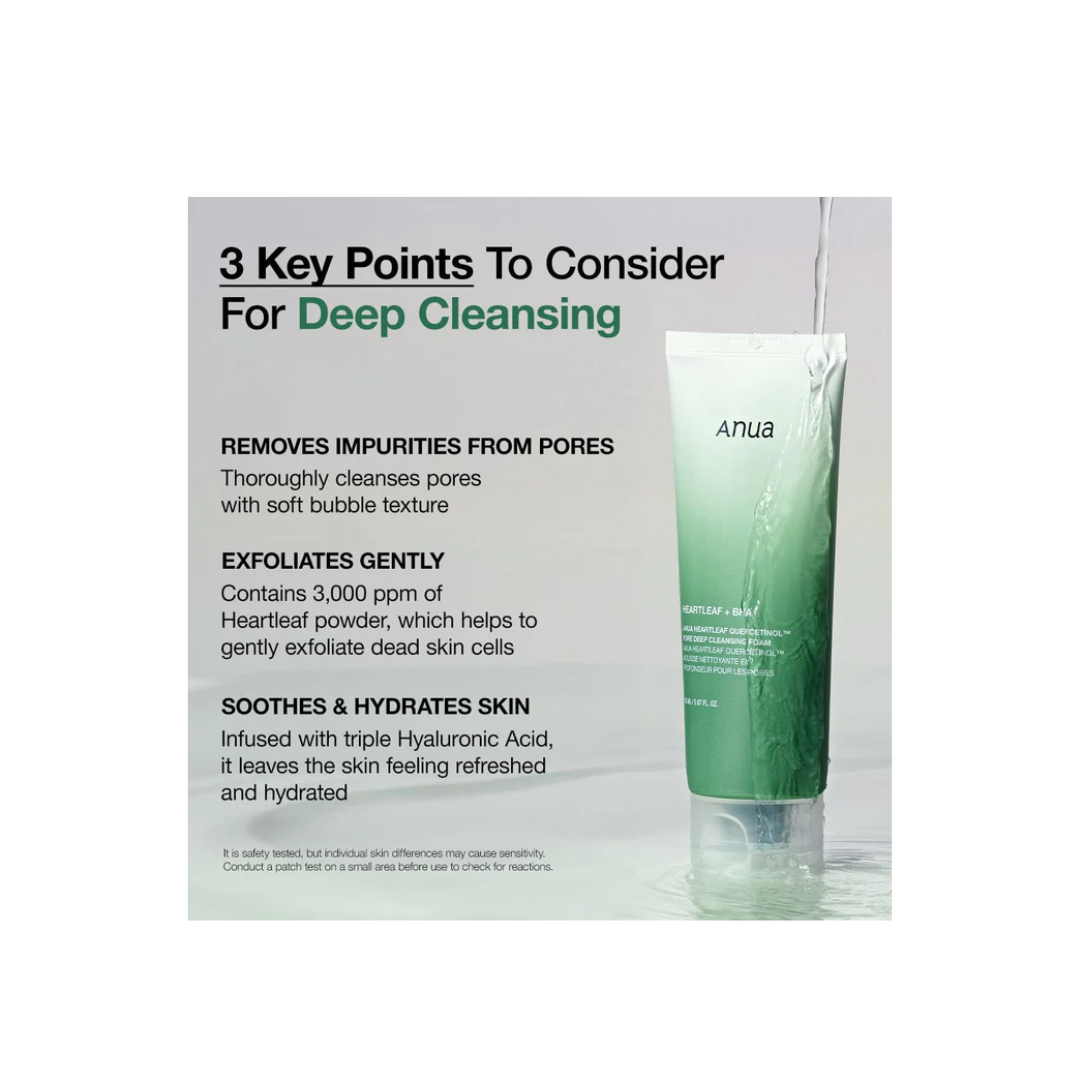 Anua Heartleaf Quercetinol Pore Deep Cleansing Foam