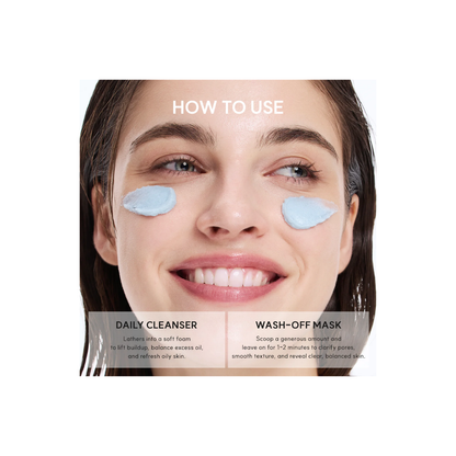 Arencia Blue Hyssop Rice Mochi Cleanser