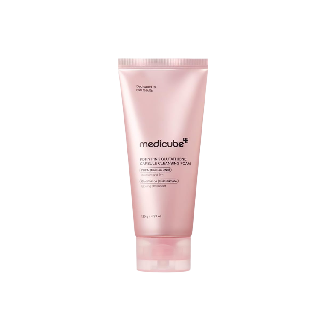 Medicube PDRN Pink Glutathione Capsule Cleansing Foam