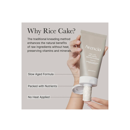 Arencia Rice + LHA Pore Control Rice Cake Cleanser