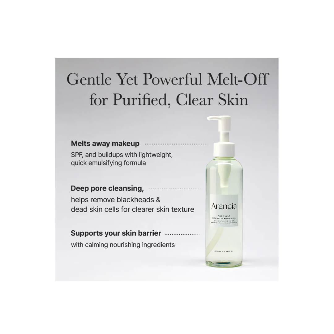 Arencia Pore Melt Mochi Makeup-Removing Cleansing Oil