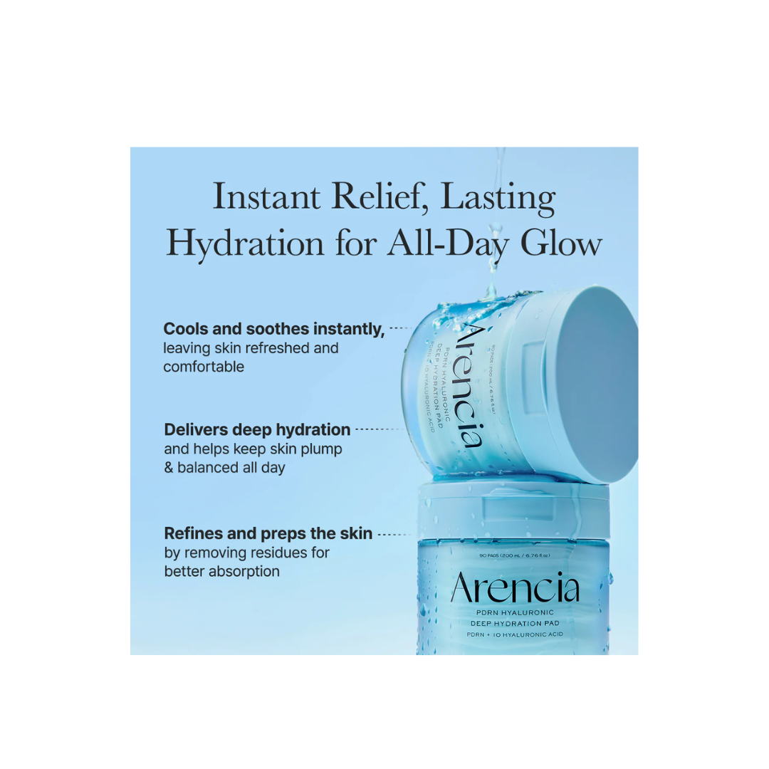 Arencia PDRN Hyaluronic Acid Deep Hydration Toner Pads
