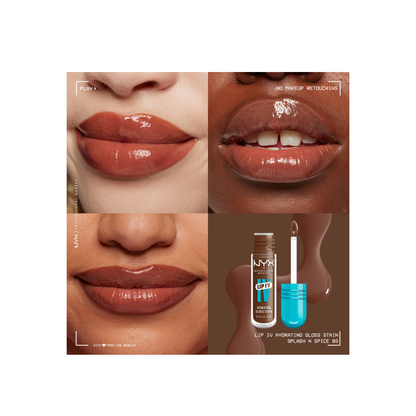 NYX Professional Makeup Lip I.V. Hydrating Lip Gloss Stain 03 Splash N Spice