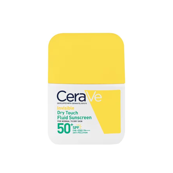 CeraVe سائل واقي الشمس غير المرئي بحماية SPF50+ مع لمسة جافة