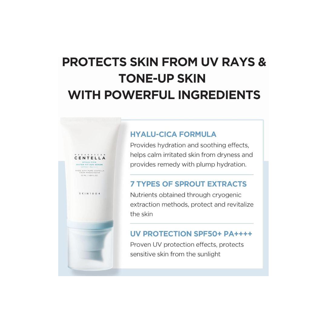 Skin1004 Madagascar Centella Hyalu-Cica Water-Fit Sun Serum SPF50+ PA++++