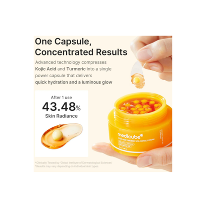 Medicube Kojic Acid Turmeric Vita Capsule Cream