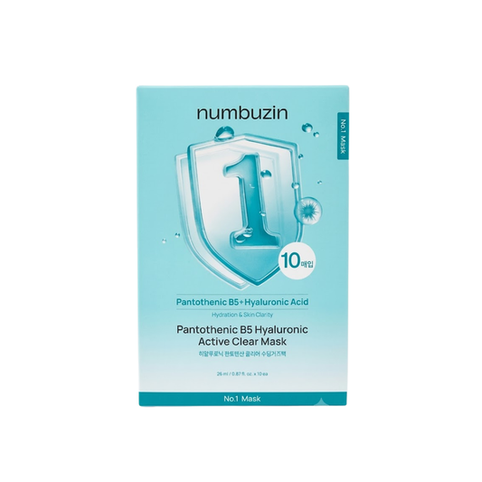 Numbuzin No.1 قناع B5 البانثوتينيك الهيالورونيك النشط الشفاف