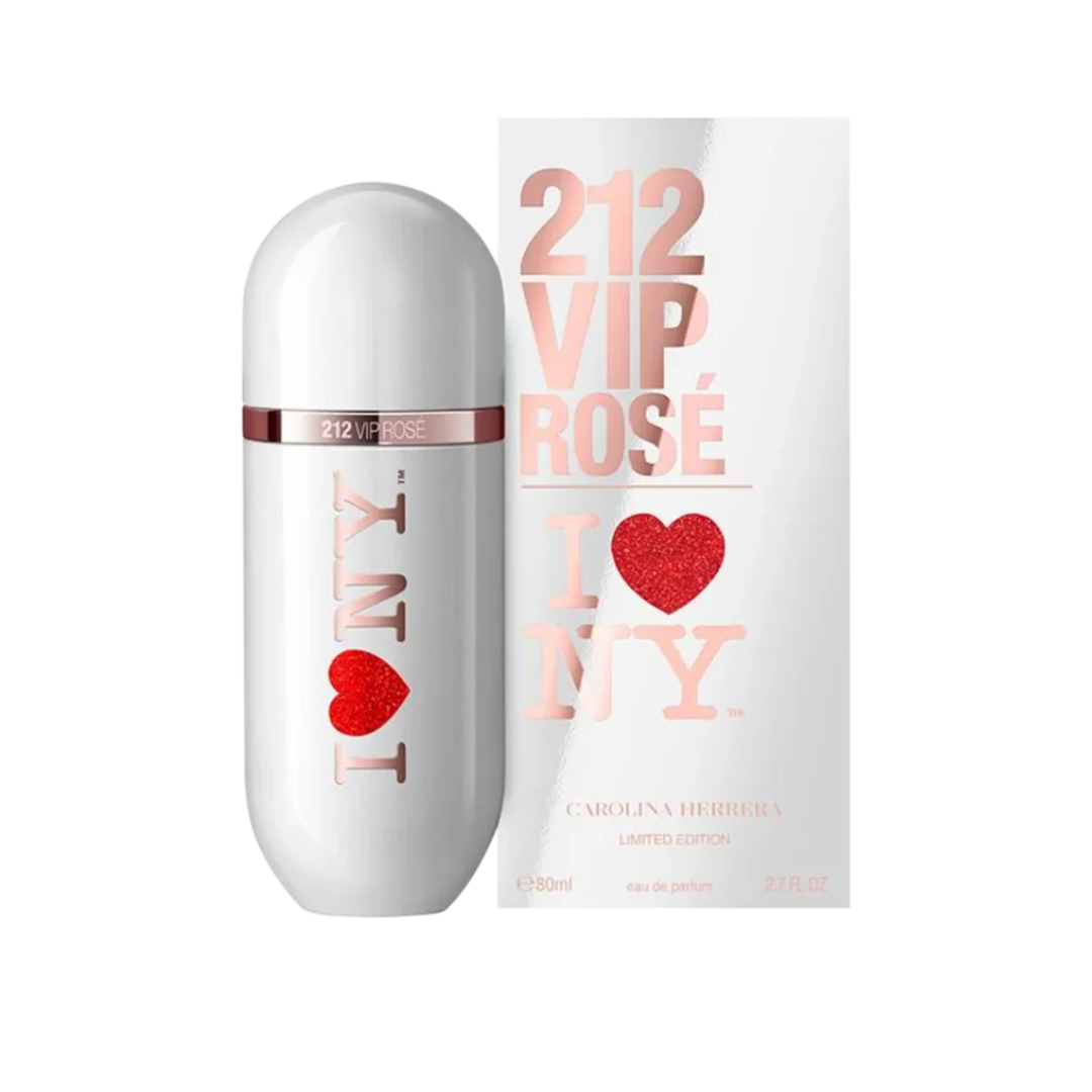 Carolina Herrera 212 Vip Rose I Love NY Eau de Parfum For Women 80ml