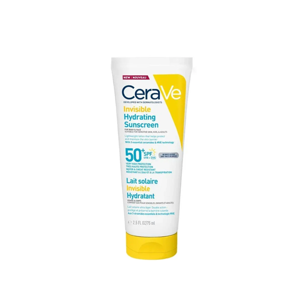 CeraVe واقي شمسي مرطب غير مرئي بعامل حماية SPF 50+