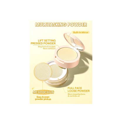 Sheglam Insta-Ready Ultra-Fine Blur & Lift Setting Powder Duo