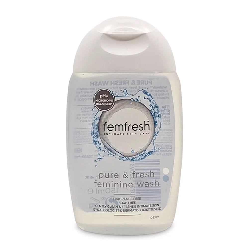femfresh feminine wash cleanser 150ml pure & fresh