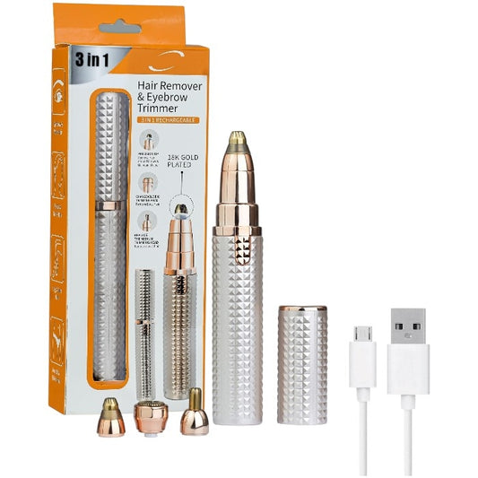 flawless 3 in 1 hair remover & eyebrow trimmer zl-806