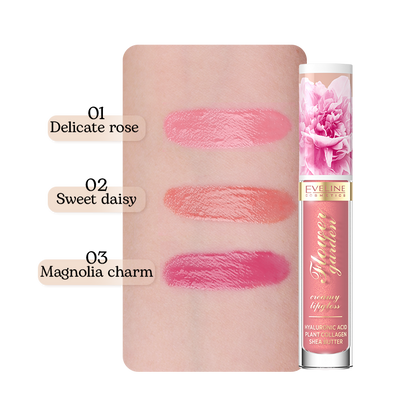 Eveline Cosmetics Flower Garden Creamy Lip Gloss 02 Sweet Daisy