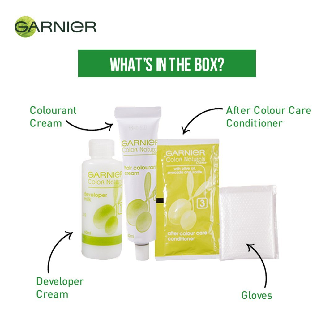 Garnier Color Naturals صبغة شعر مغذية دائمة
