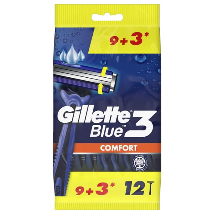 gillette blue 3 comfort 12pcs