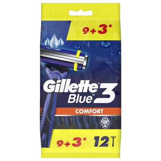 gillette blue 3 comfort 12pcs