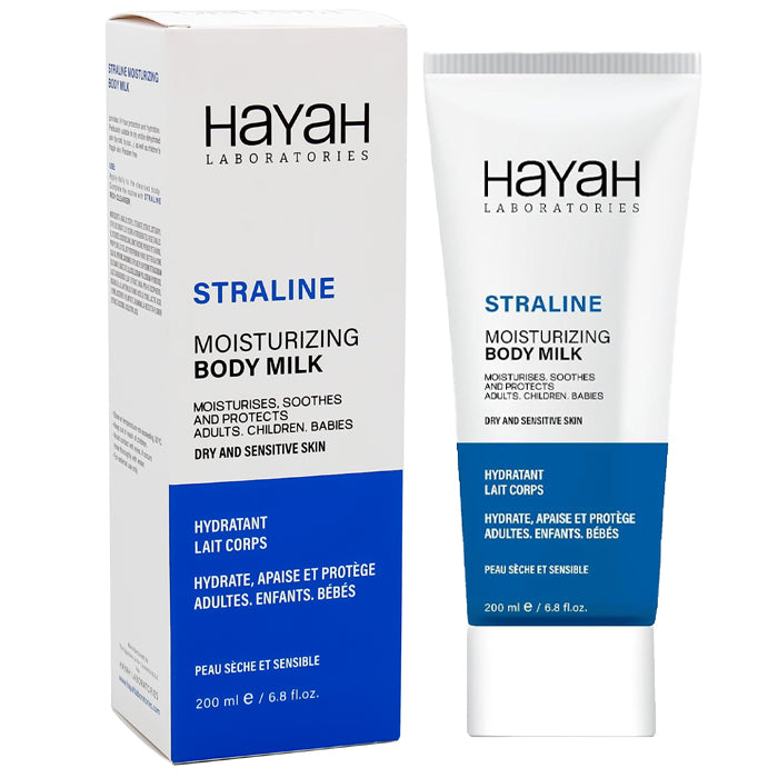hayah straline moisturizing body milk 200ml