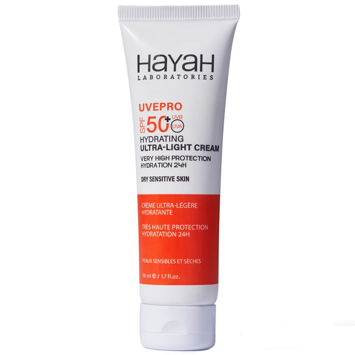 hayah uvepro ultra light cream sunscreen 50ml