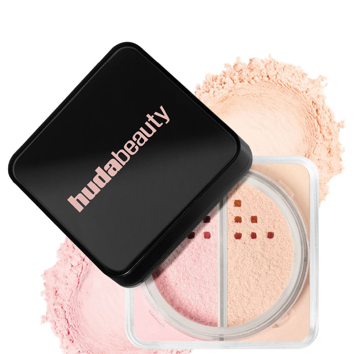 hudabeauty easy bake loose powder duo