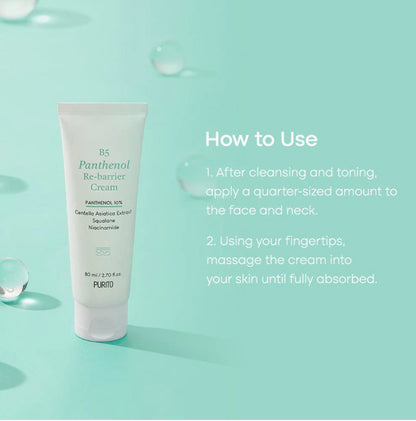PURITO SEOUL - B5 Panthenol Re-Barrier Cream 80ml