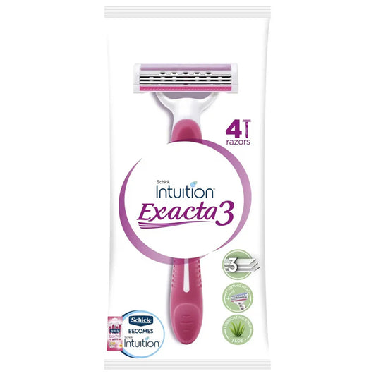 intuition exacta 3 sensetive shavers 4pcs