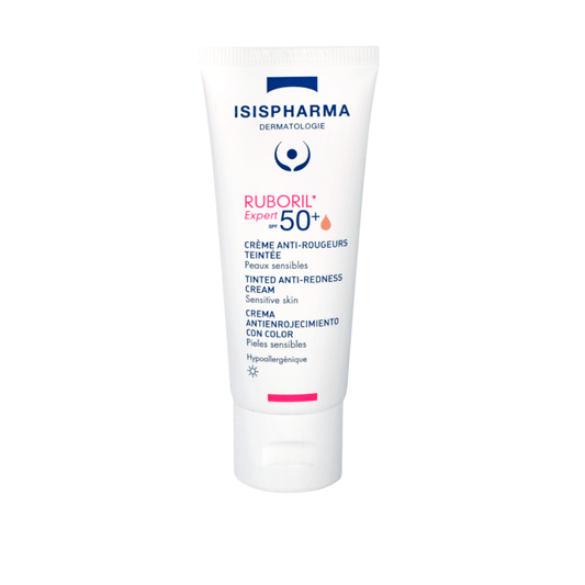 Isispharma Ruboril Expert SPF50+ كريم مضاد للاحمرار وملون 40 مل