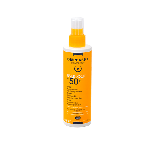 إيزيسفارما يوفي بلوك واقي شمس بخاخ SPF50+ حجم 200 مل
