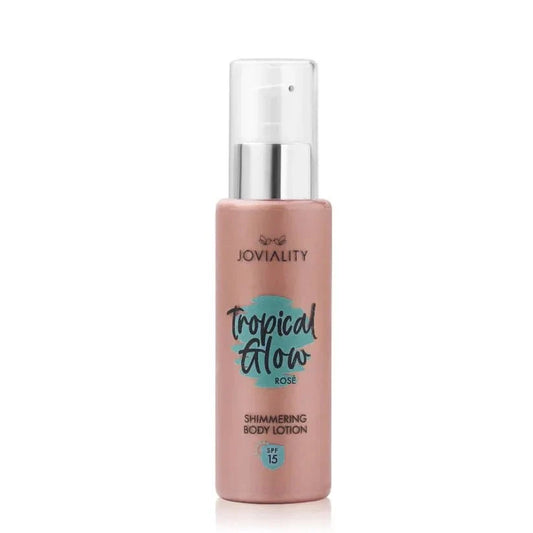جوفياليتي - لوشن سائل للجسم لامع Tropical Glow بعامل حماية SPF 15 - روزيه