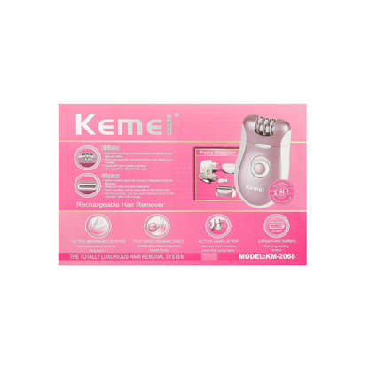ماكينة حلاقة ومزيل شعر كيمي 2 في 1 موديل KM-2068