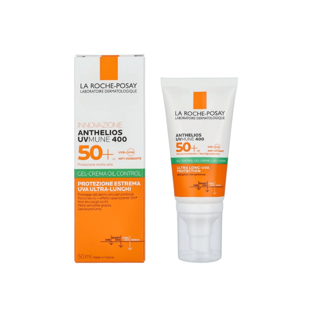 لاروش بوزيه أنثيليوس يو في ميون 400 جل كريم للتحكم بالزيوت بعامل حماية SPF50+ حجم 50 مل