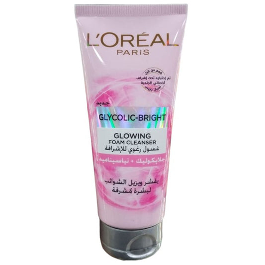 loreal glycolic-bright foam cleanser 100ml