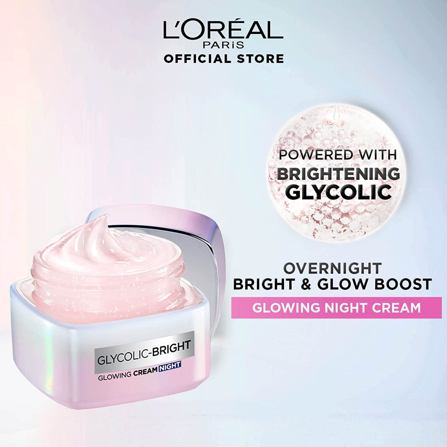 L'Oreal Paris Glycolic Bright Glowing Night Cream 50ml