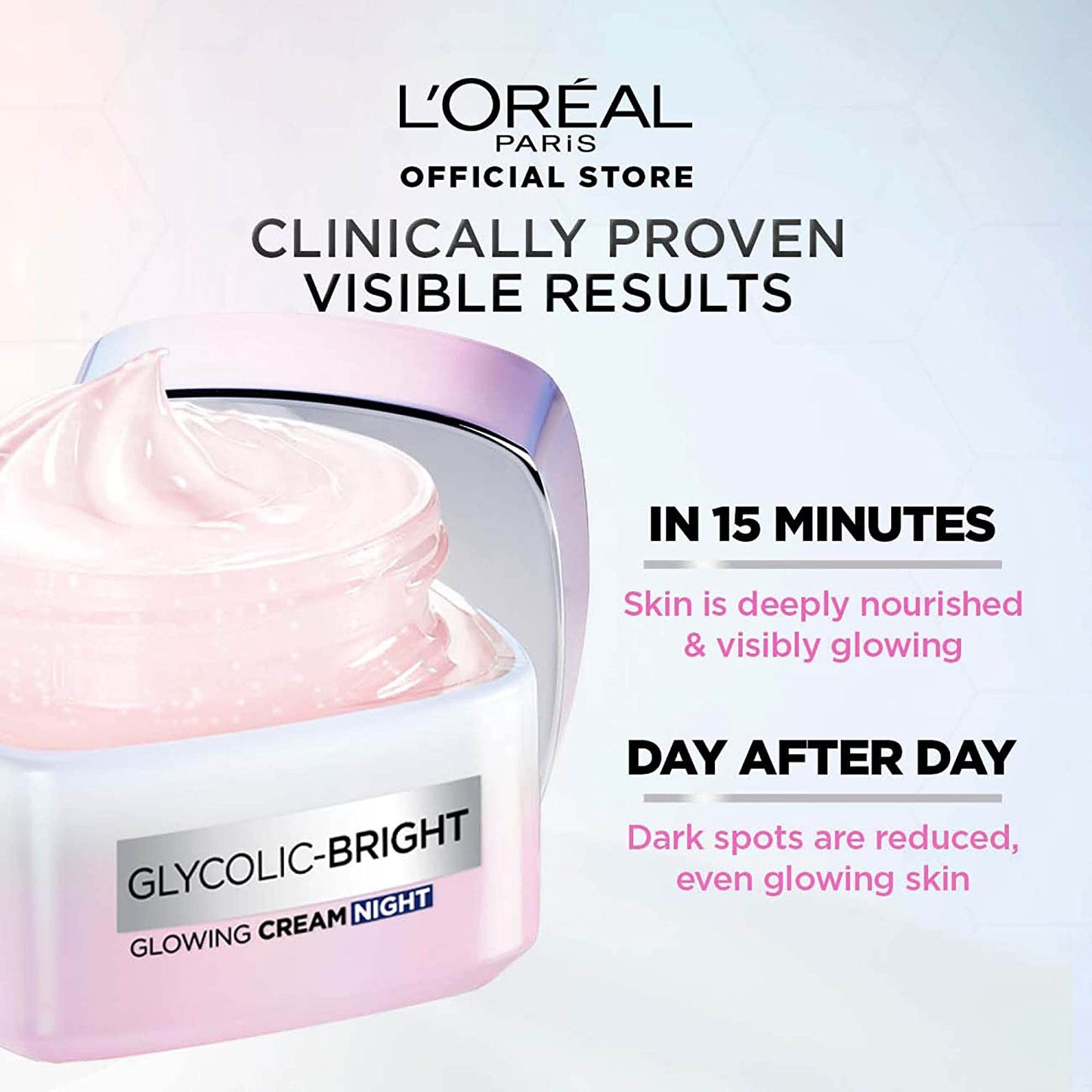 L'Oreal Paris Glycolic Bright Glowing Night Cream 50ml