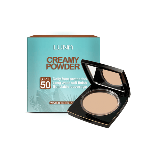 كريم أساس لونا بودرة كريمية ثلاثية الأبعاد بعامل حماية SPF50
