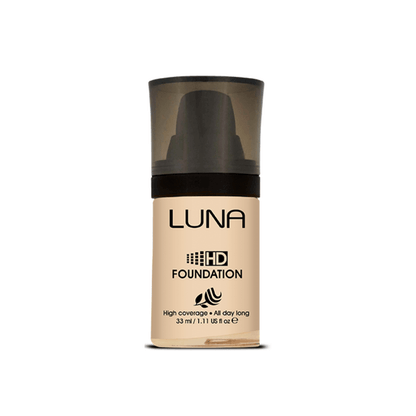 Luna High Coverage All Day Long Foundation  33ml