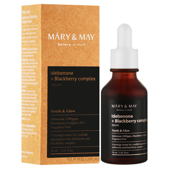 mary & may idebenone + blackberry complex serum 30ml