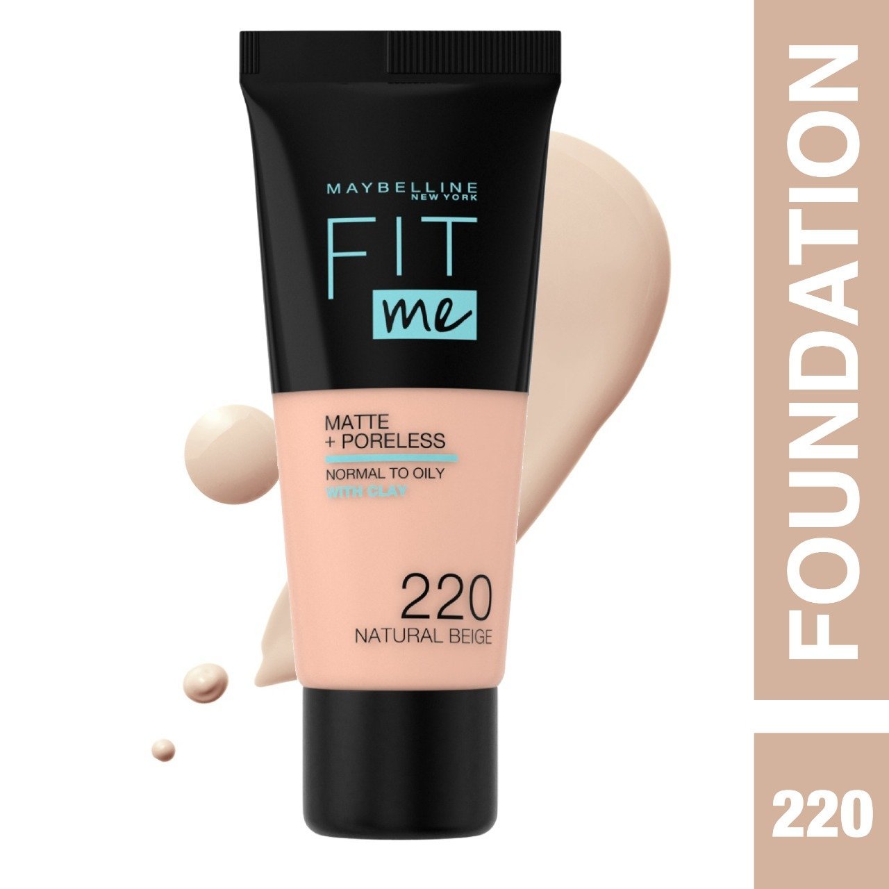 كريم أساس سائل مطفأ ومخمّل للمسام من Maybelline Fit Me