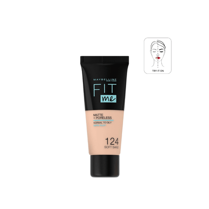 كريم أساس سائل مطفأ ومخمّل للمسام من Maybelline Fit Me