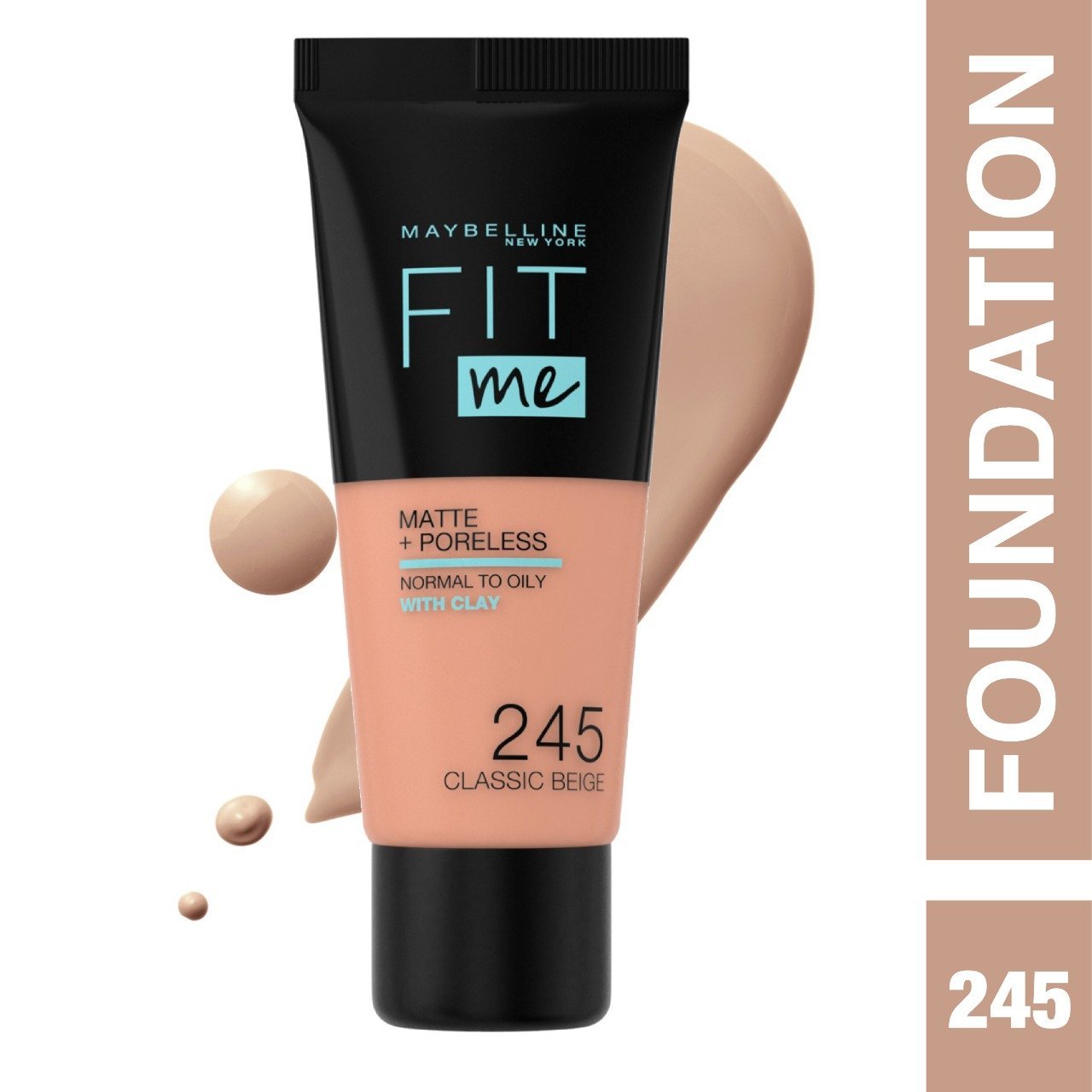 كريم أساس سائل مطفأ ومخمّل للمسام من Maybelline Fit Me