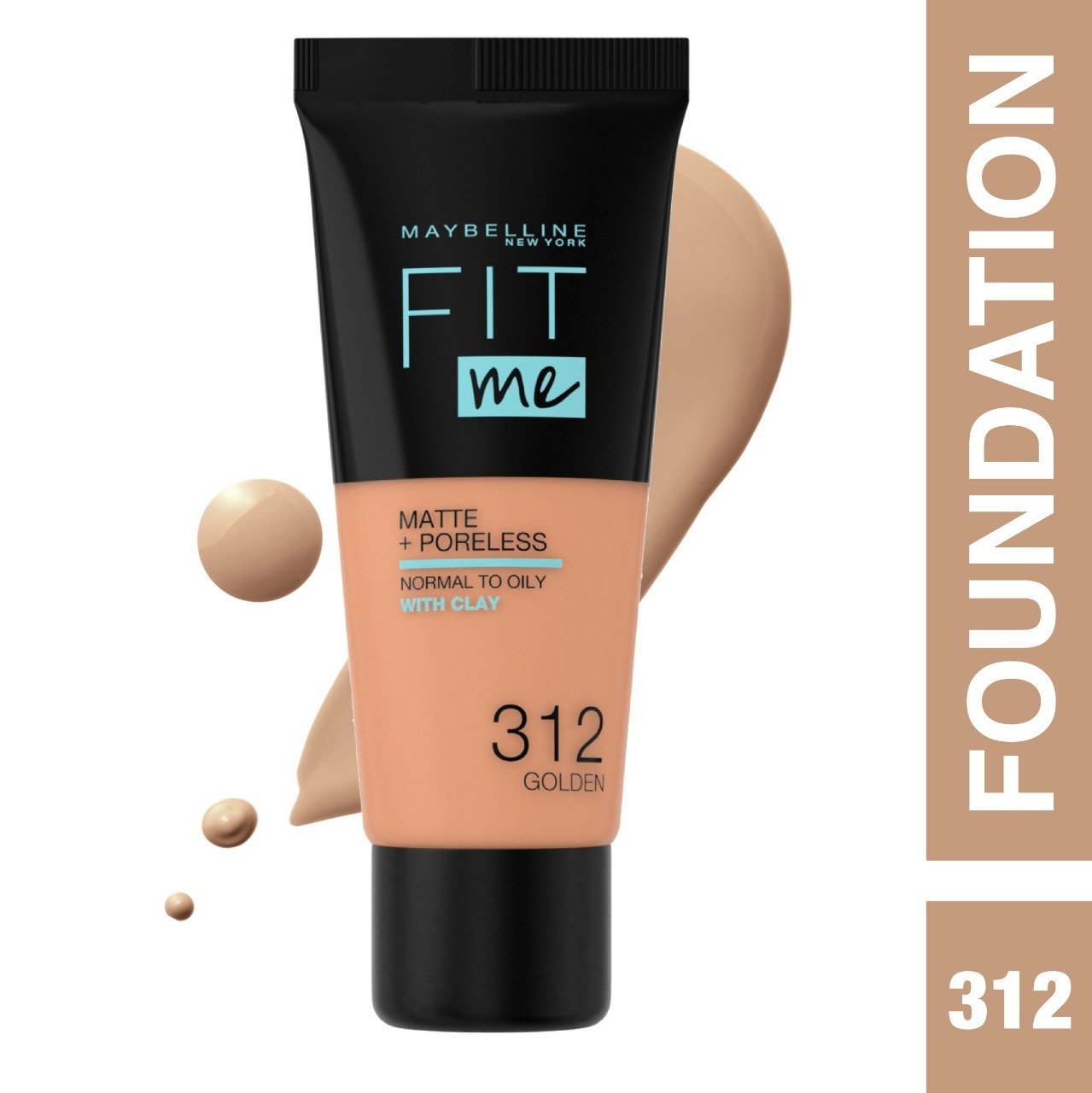 كريم أساس سائل مطفأ ومخمّل للمسام من Maybelline Fit Me