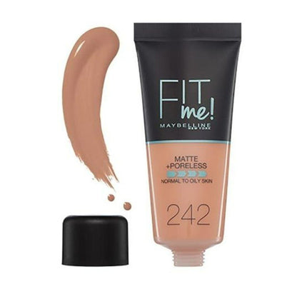 كريم أساس سائل مطفأ ومخمّل للمسام من Maybelline Fit Me
