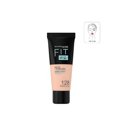 كريم أساس سائل مطفأ ومخمّل للمسام من Maybelline Fit Me