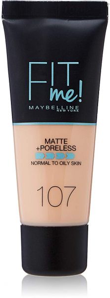 كريم أساس سائل مطفأ ومخمّل للمسام من Maybelline Fit Me