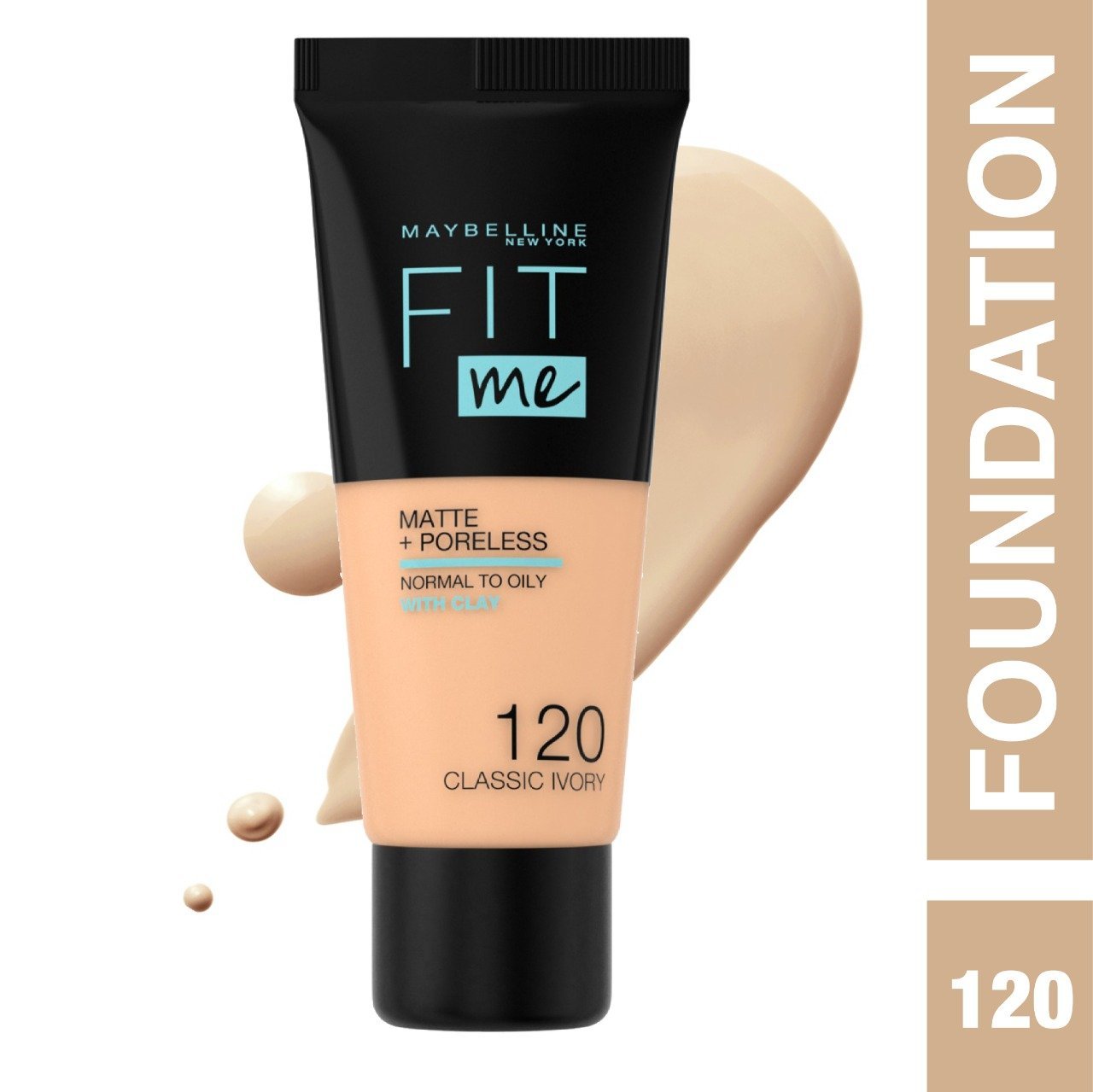 كريم أساس سائل مطفأ ومخمّل للمسام من Maybelline Fit Me